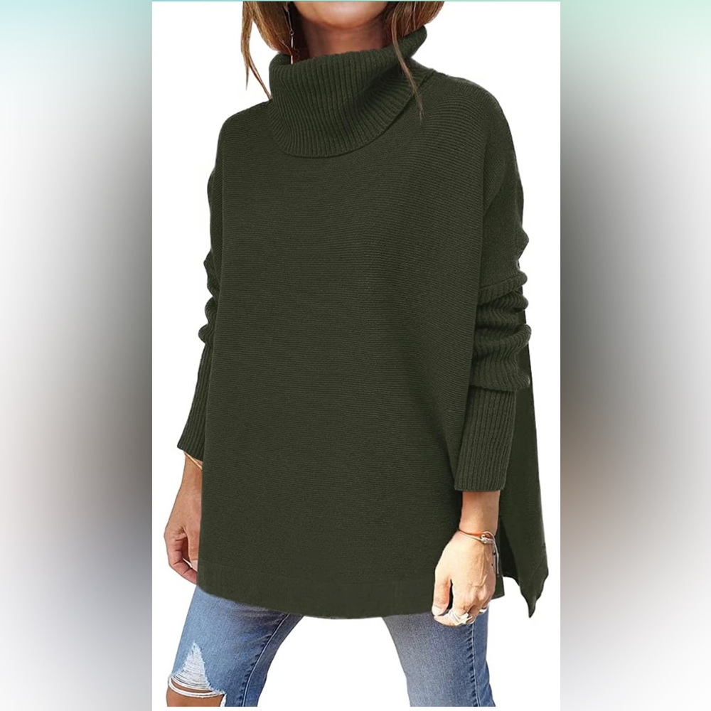 Lillusory Women’s Turtleneck Oversized Sweater-Amazon Free People dupe